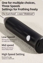 Electric Handheld Frother for Coffee, Cold Foam & Matcha (Type-C)