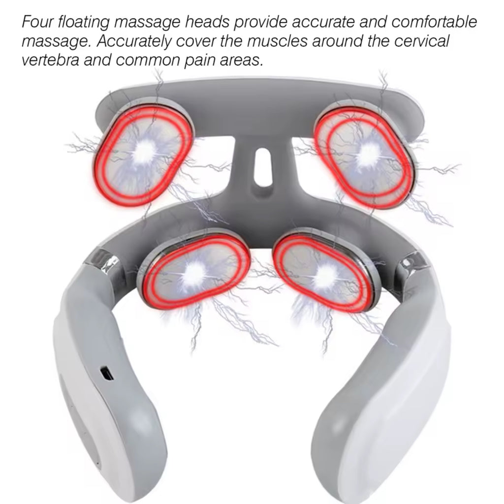 Therapeutic Smart Neck Massager with Heat Therapy