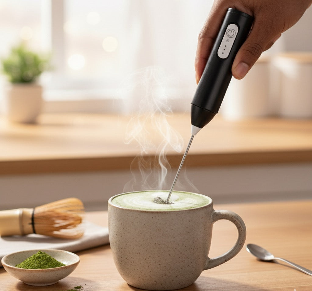 Electric Handheld Frother for Coffee, Cold Foam & Matcha (Type-C)